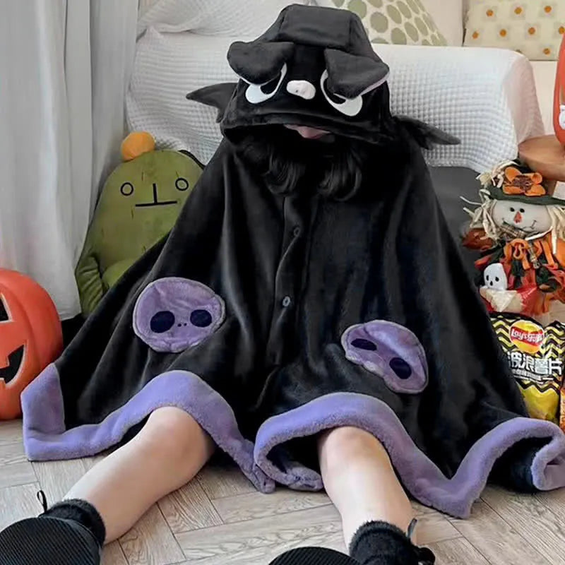 🔥LAST DAY 60% OFF🔥2023 Cartoon Bat Wearable Hooded Blanket