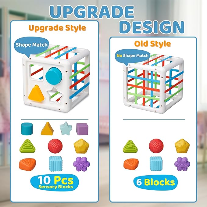 ShapeMates™: Upgrade Design Montessori Colorful Cube