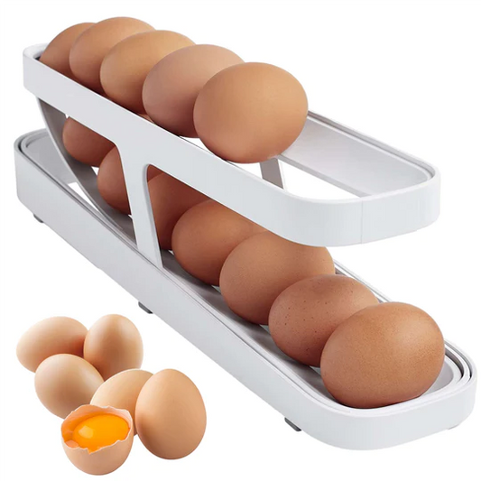 EggFlow™🥚Automatic Scrolling Egg Rack Holder Storage Box