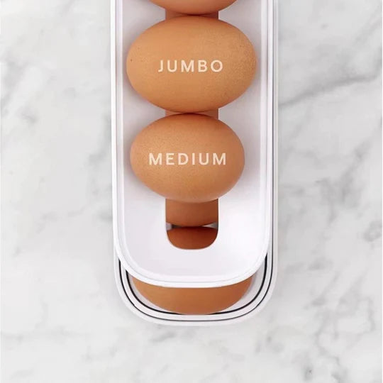 EggFlow™🥚Automatic Scrolling Egg Rack Holder Storage Box