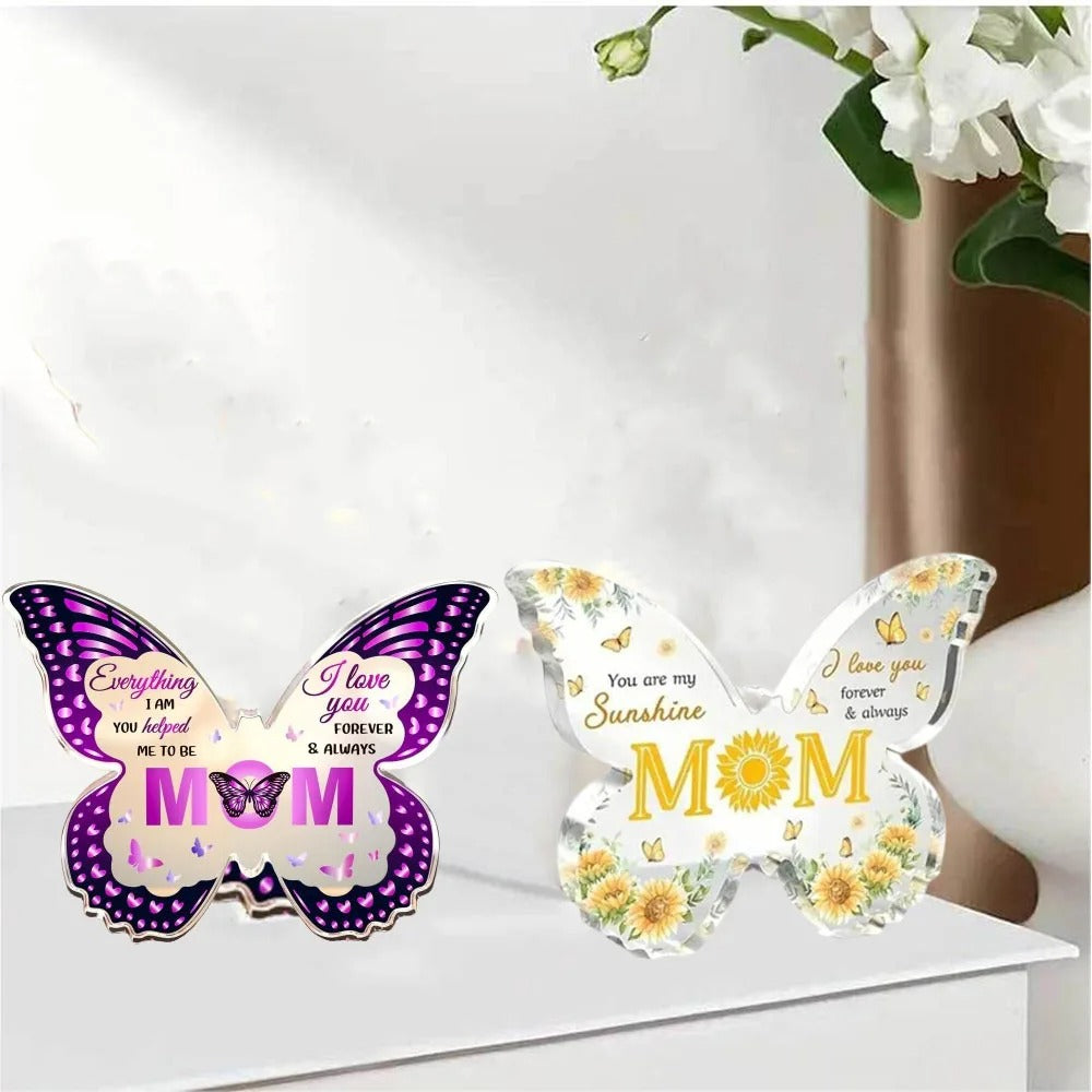 Acrylic Butterfly Ornaments For Mom| Sparkly Lights™