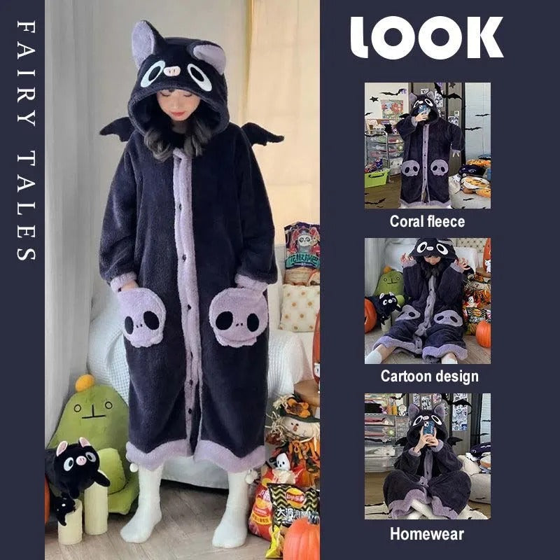 🔥LAST DAY 60% OFF🔥2023 Cartoon Bat Wearable Hooded Blanket