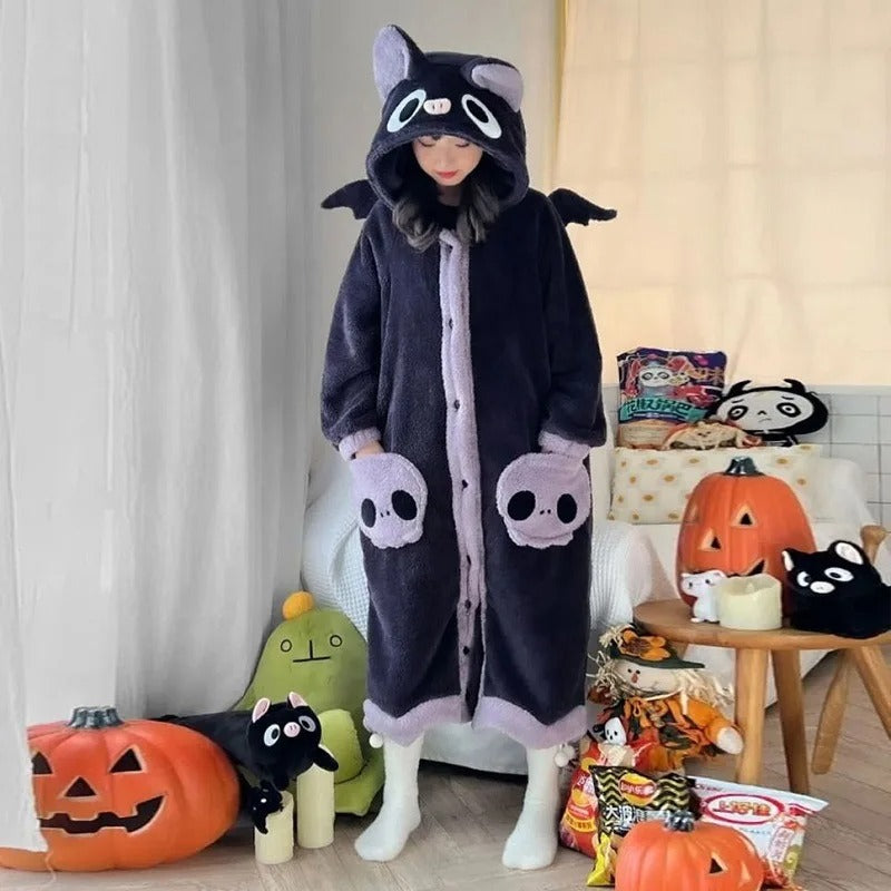 🔥LAST DAY 60% OFF🔥2023 Cartoon Bat Wearable Hooded Blanket