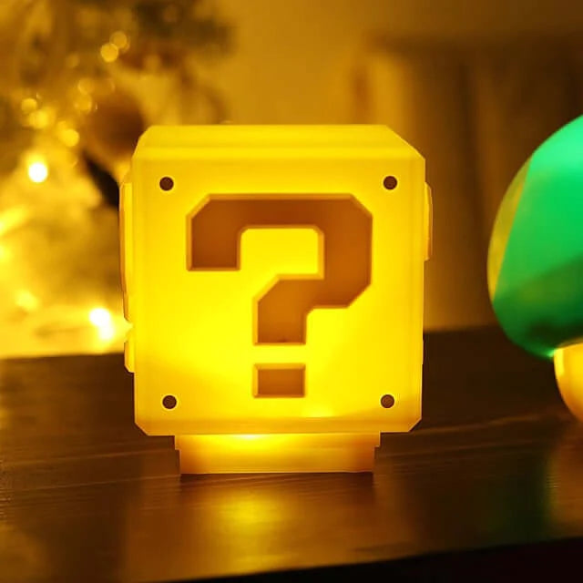 🔥LAST DAY 49% OFF🔥 Officially-licensed Mario Mini Question Block Light with Sound