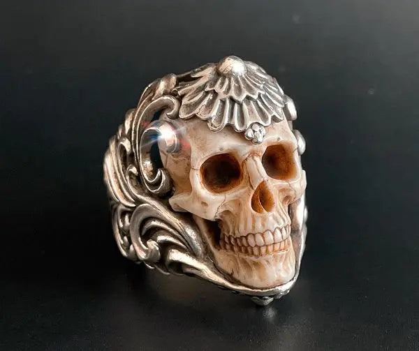 🔥LAST DAY 60% OFF🔥 DarkEmbrace™💀Vintage Armor Antler Skull Ring