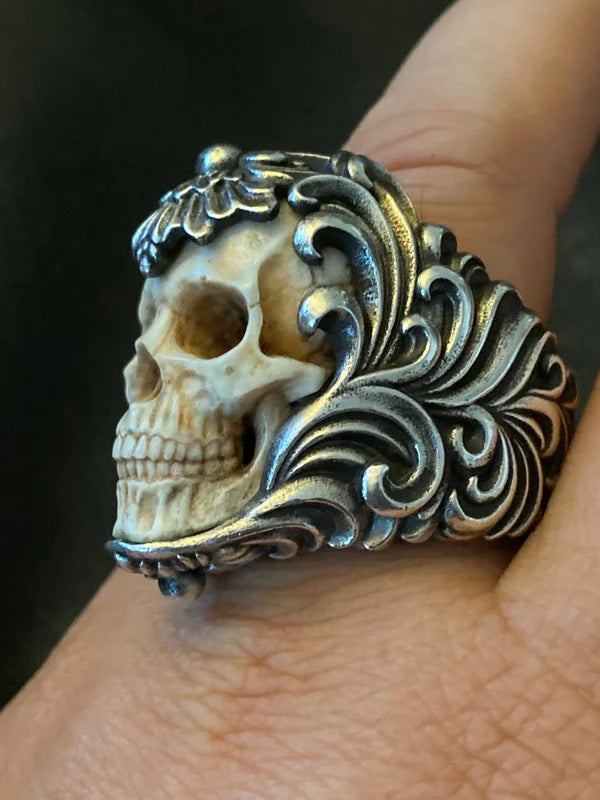 🔥LAST DAY 60% OFF🔥 DarkEmbrace™💀Vintage Armor Antler Skull Ring