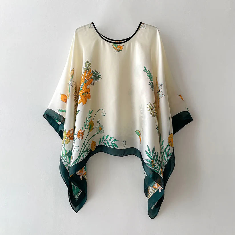 Women's Summer Pullover Silk Shawl