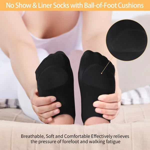 PediReliefMaster™ Sock-Style Ball of Foot Cushions for Women