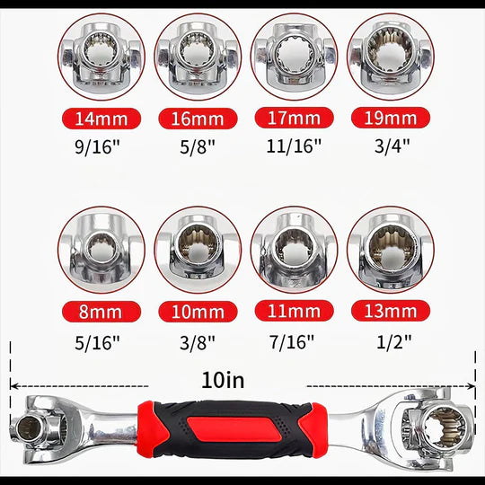 TurnEase™ Universal Socket Wrench