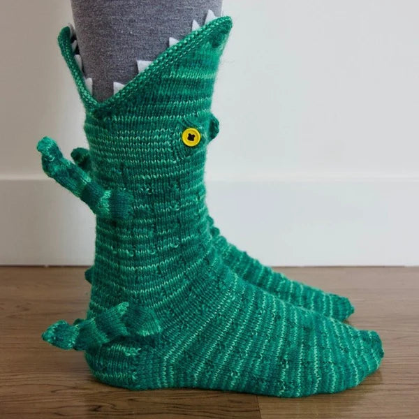 🎉 Last Day 70% OFF 🎉3D Knit Crocodile Socks